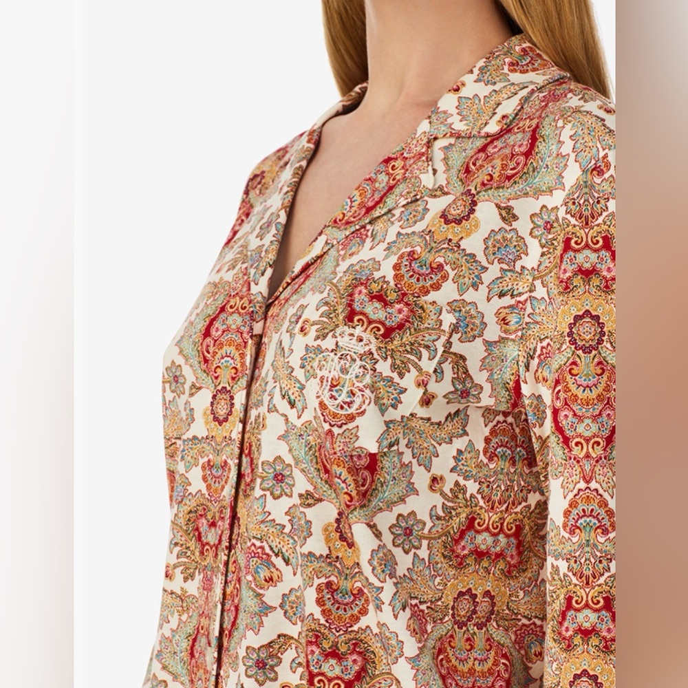 Ralph‎ Lauren Vibrant Paisley Nightgown Sleepwear
